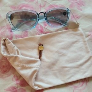 Tory burch blue sunglasses transparent